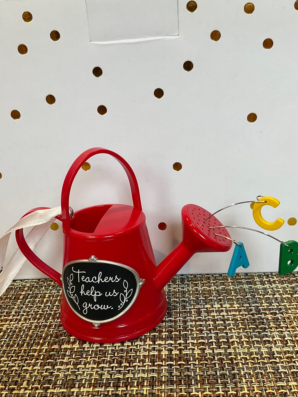 Hallmark Teacher Watering Can Ornament, NWT